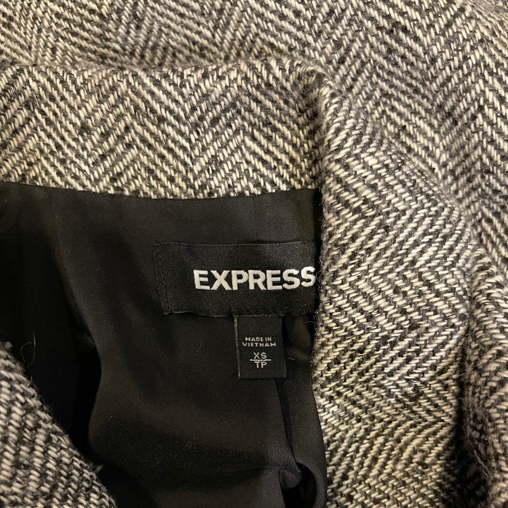Express Herringbone Jacket Size Extra Small - image 3